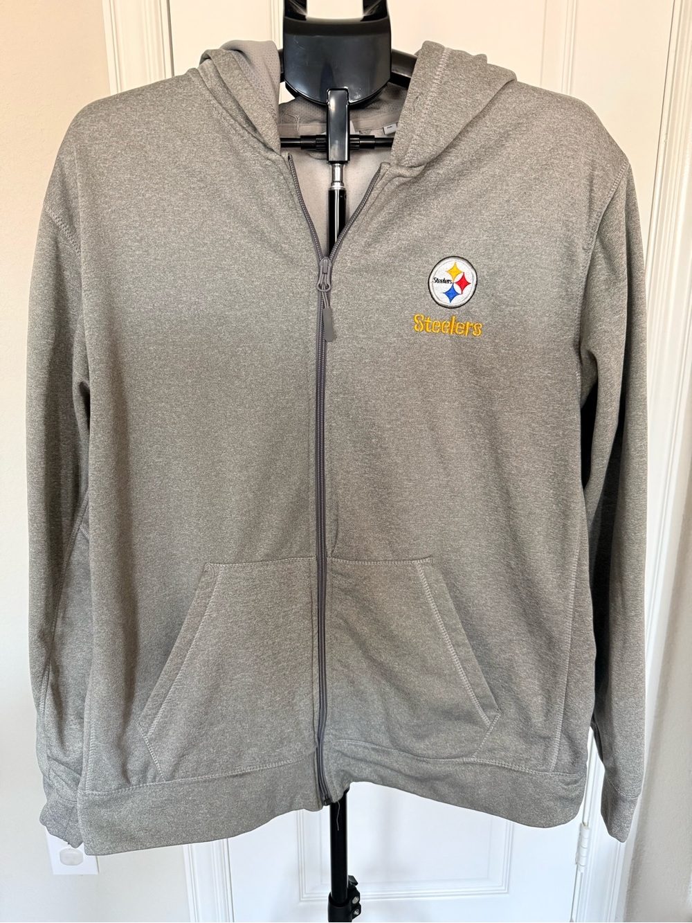 NFL Gray Team Apparel Hoodie with Embroidered Logo